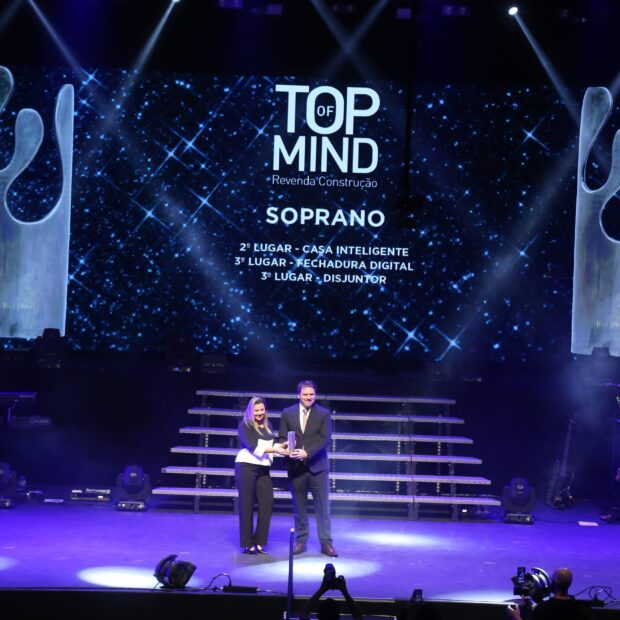 Top of Mind Revenda Construção 2025: Soprano conquista prêmio